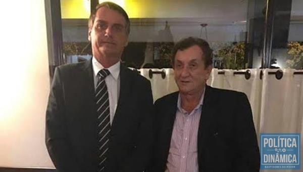 Prefeito Mão Santa participou de jantar com Jair Bolsonaro (Foto:Ascom)