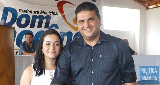 Janaína com o marido, o ex-prefeito Nenê (PSDB) (Foto: Gustavo Almeida/PoliticaDinamica)
