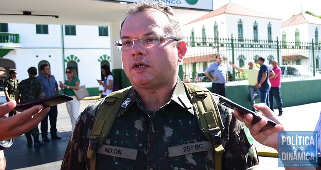 O coronel Nixon Frota coordena a Operação (Foto: Jailson Soares/PoliticaDinamica.com)