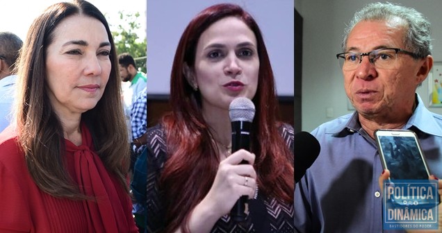 Margarete Coelho, Geórgia Nunes e Assis Carvalho: alguns críticos do distritão no Piauí (Foto: Jailson Soares/PoliticaDinamica.com)