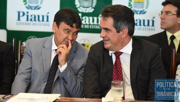 Governador Wellington Dias cola no senador Ciro Nogueira (Foto:JailsonSoares/PoliticaDinamica.com)