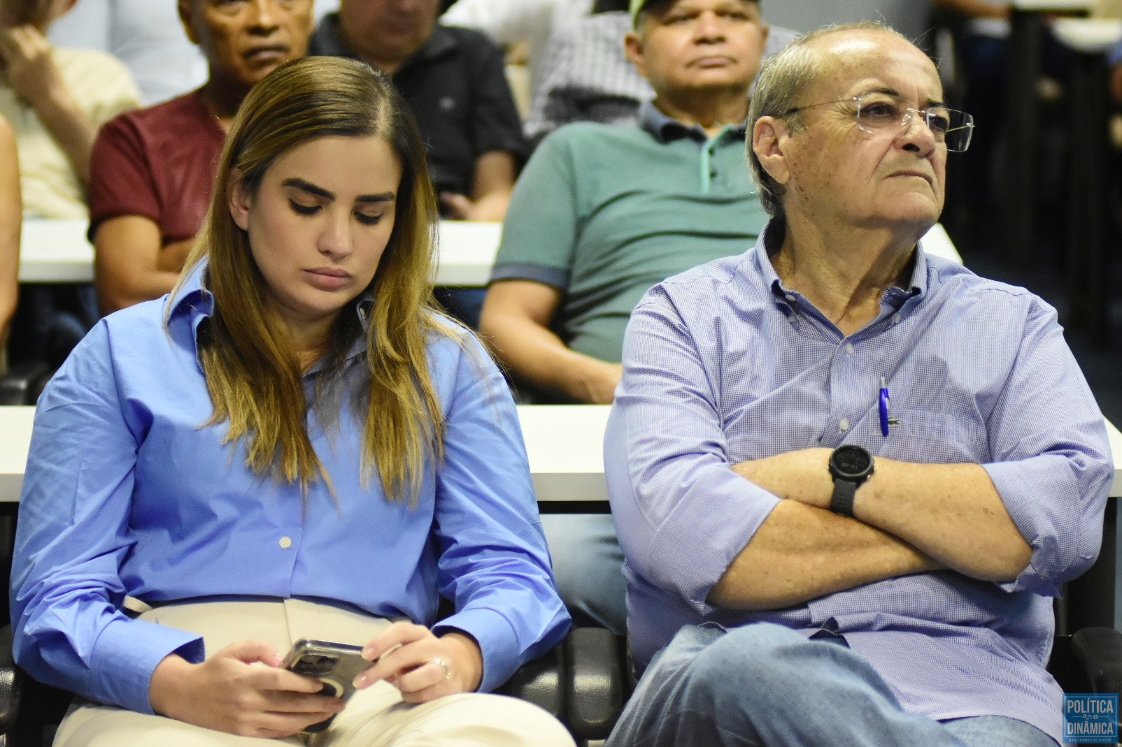 Da esquerda para a direita: a deputada estadual Bárbara do Firmino e Silvio Mendes, ex-prefeito de Teresina (foto: Jailson Soares | PD)