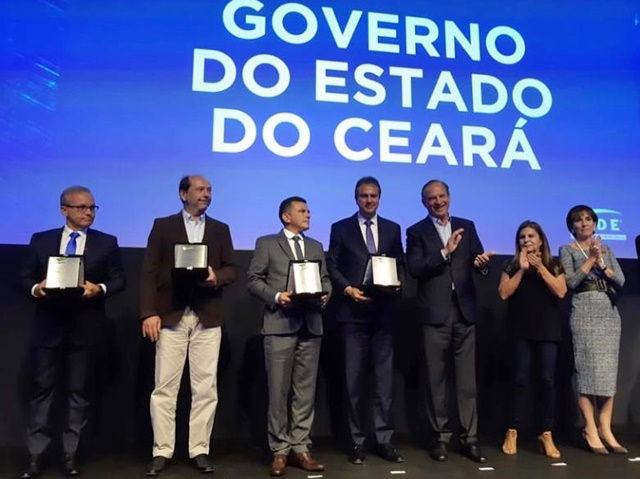 No mesmo evento em que Prefeitura de Teresina foi premiada, o governo cearense também foi (Foto: Divulgação/Assessoria Governo do Ceará)