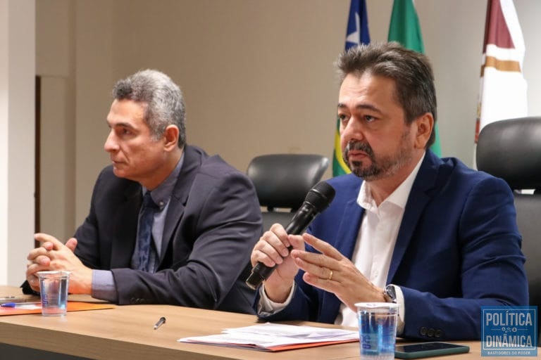 O promotor Eny Pontes durante audiência pública no Ministério Público do Piauí (foto: Divulgação | MPPI)