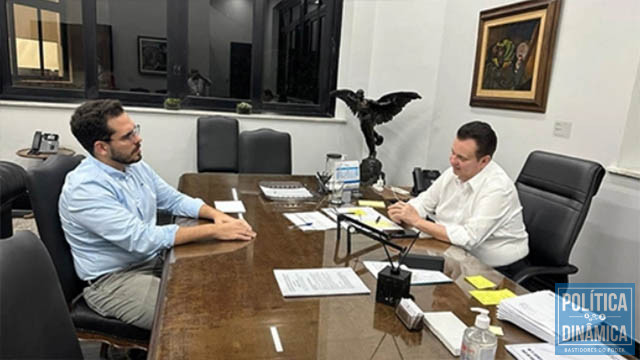 Marcos Aurélio Sampaio em visita ao presidente do PSD, Gilberto Kassab (foto: redes sociais)