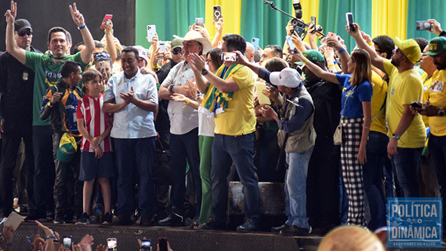 Durante seu discurso, Bolsonaro desmentiu preconceito contra Nordestino e disse que o PT não fez nada pela região mais pobre do país (foto: Jailson Soares/ PD)