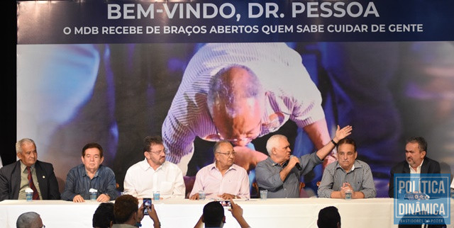 Evento de filiação de Dr. Pessoa no MDB (Foto: Jailson Soares/PoliticaDinamica.com)