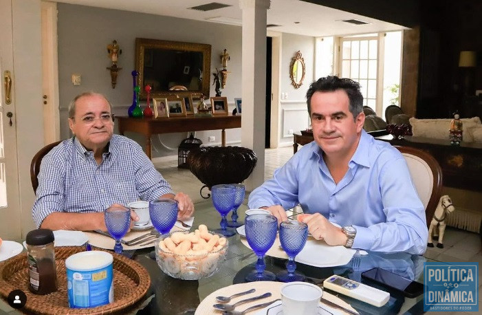 O café da manhã entre Silvio Mendes (à esquerda) e o senador Ciro Nogueira (foto: Reprodução | Instagram)
