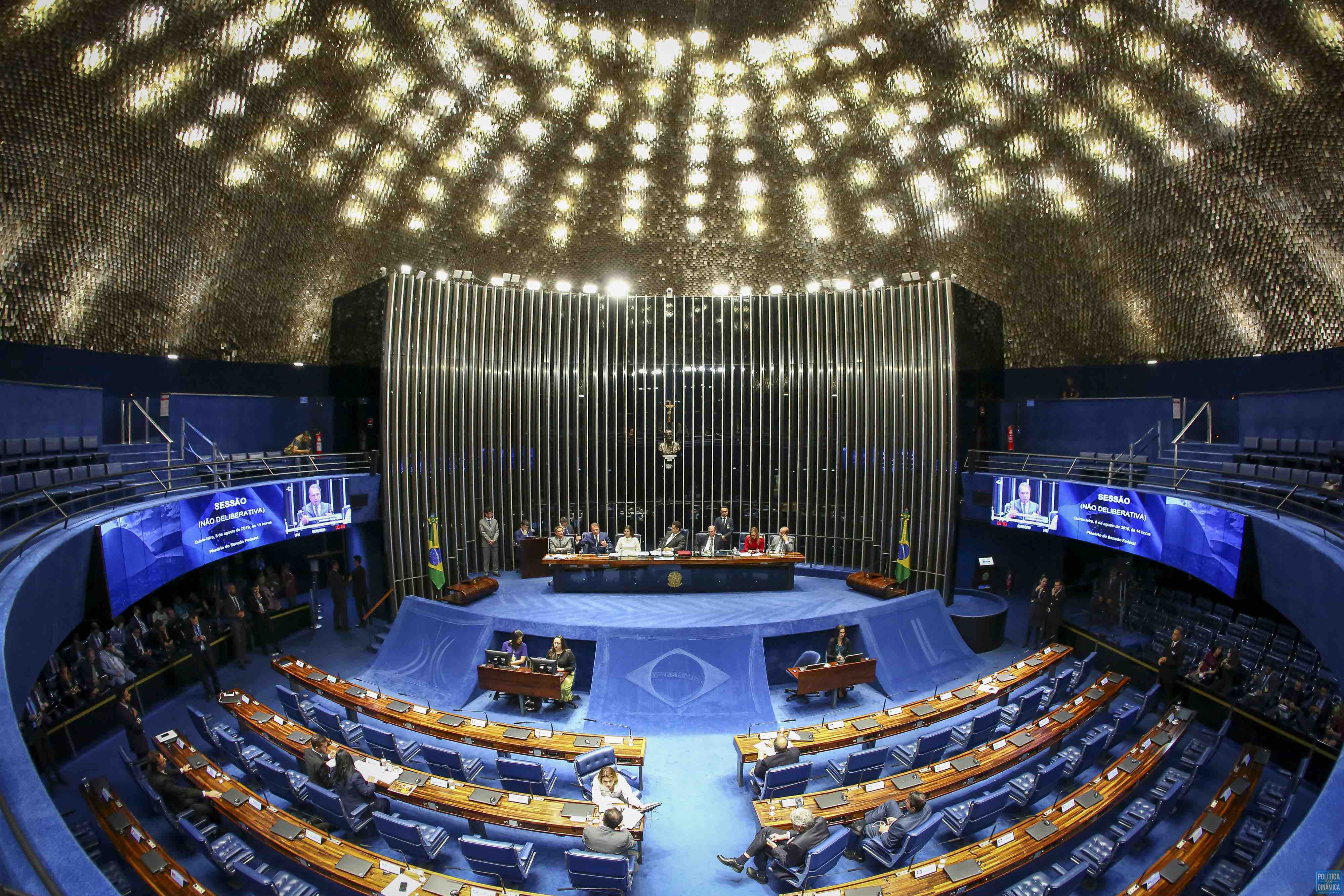 Plenário do Senado brasileiro (foto: Reprodução | Poder 360)