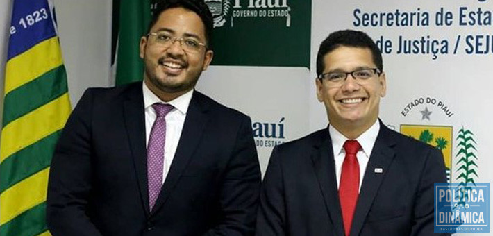 Carlos Edilson e Daniel Oliveira: na época, o primeiro era o subsecretário do segundo na Justiça (foto: Instagram)