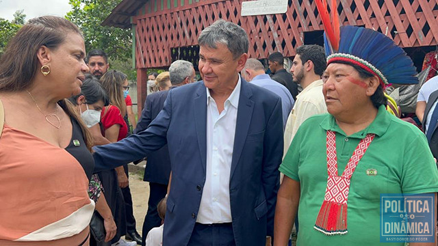 Ministro destacou o envio de cestas básicas para território indígena (foto: ascom)