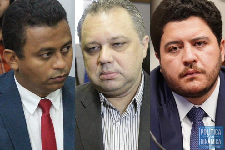 Francisco, Florentino e Jadyel, a trinca eleita às custas do "trabalho" da SESAPI não manda mais em nada por ali e, segundo o governador, muita coisa já mudou pra melhor (fotos: Jailson Soares | PV | PD)