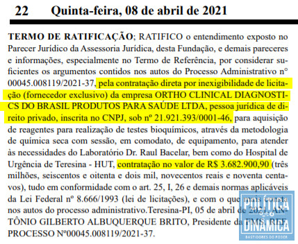 A contratação repentina não deu publicidade aos motivos que levaram a troca de contratos e também não justificou escolha da nova gestão da FMS (imagem: reprodução)