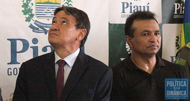 Fingiu que nem viu: Fábio Abreu quis voltar para a Segurança indicando também o Comando da PMPI, mas para desilusão do deputado, Wellington não deu nem o cabimento (foto: Jailson Soares | PoliticaDinamica.com)