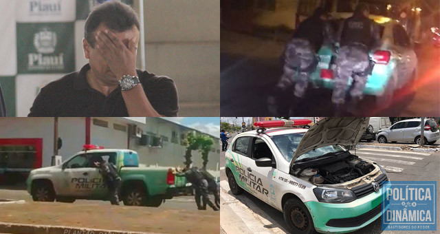 As imagens que ninguém esquece de viaturas sucateadas e falta de combustível vão ficar associadas apenas à gestão de Fábio Abreu (fotos: Redes sociais | Jailson Soares | PoliticaDinamica.com)