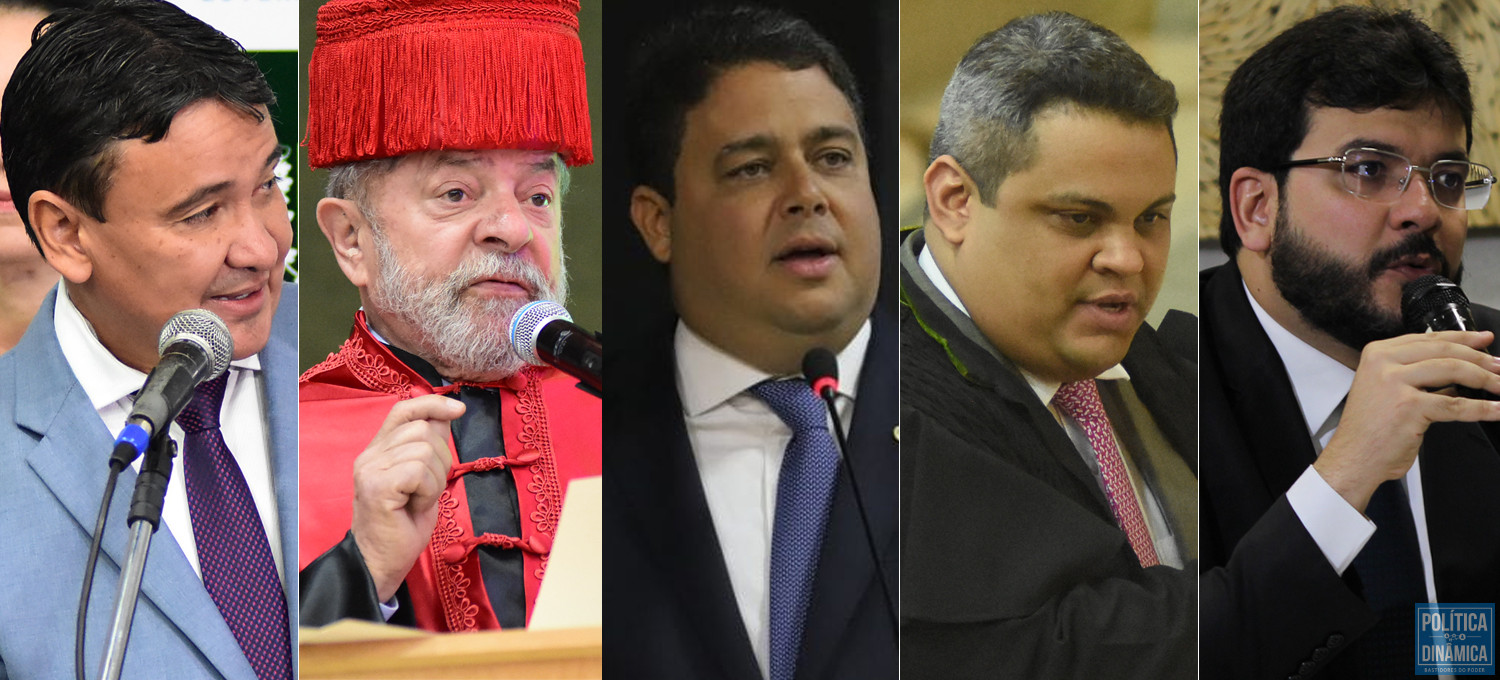 Leia até o final e descubra por quais motivos dá para colocar Wellington Dias, Lula, Felipe Santa CRuz, Raimundo Junior e Rafael Fonteles na mesma foto quando o assunto é eleição da OAB (fotos: Jailson Soares | PD)