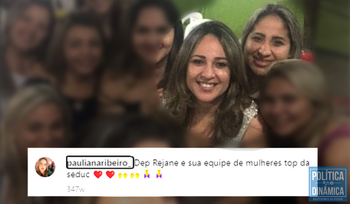 As "Top" da Seduca, segundo Pauliana, em 2016, ano em que o esquema investigado pela Operação Topique já estava em curso na Educação do Piauí (foto: Instagram)