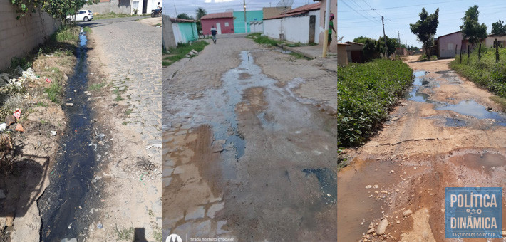 Pode não parecer, mas estas aí são três das ruas saneadas pela obra iniciada pelo ex-prefeito Gil Carlos (fotos: reprodução)