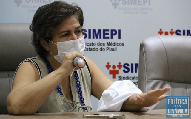 Lucia Santos: diretora do SIMEPI aponta que não faltou profissionais, faltou foi contratação com responsabilidade por parte do governo (foto: ASCOM)