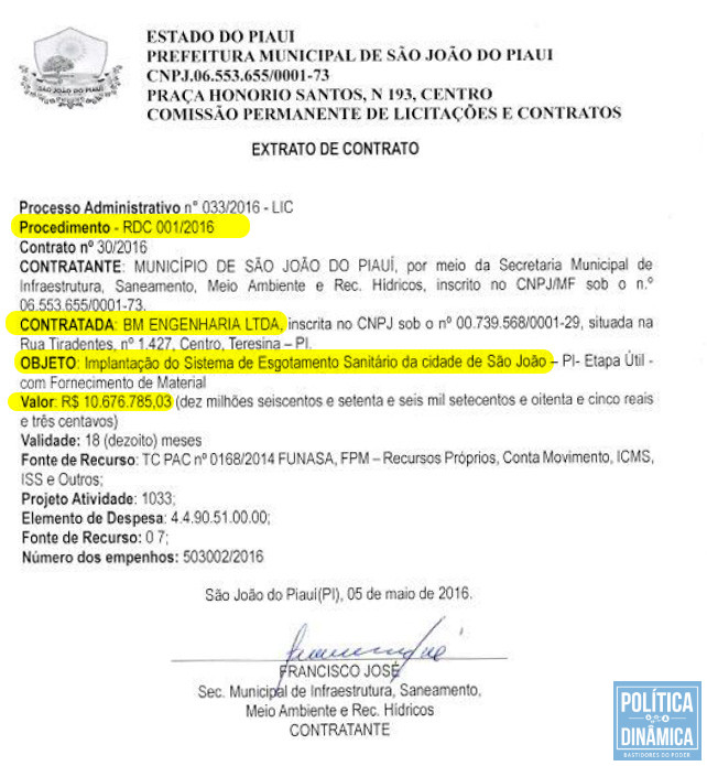 O contrato foi realizado por RDC, o Regime Diferenciado de Contratação, um dispositivo que abriu ainda mais brechas para corrupção no setor público (imagem: reprodução)