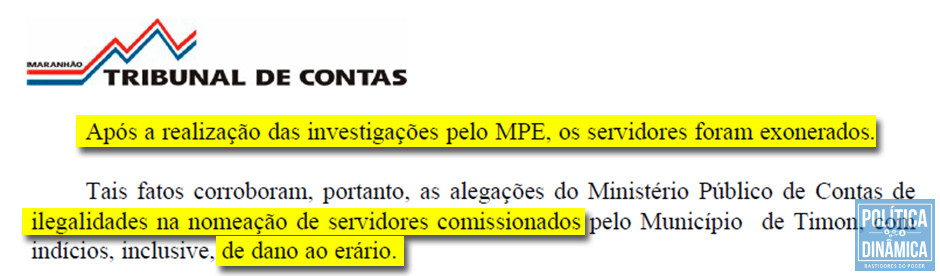 Em decisão da conselheira Flávia Gonzalez Leite, o Tribunal de Contas do Maranhão aponta que pode ter havido grande prejuízo aos cofres públicos em decorrência das nomeações de funcionários fantasmas na gestão de Dinair Veloso (imagem: TCE-MA)