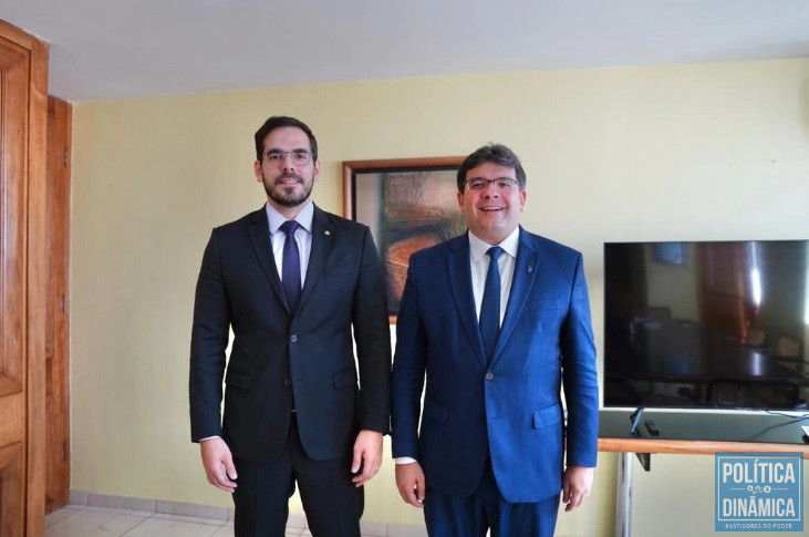 Marcos Aurélio e Rafael Fonteles durante encontro em Brasília (foto: Reprodução | Instagram)