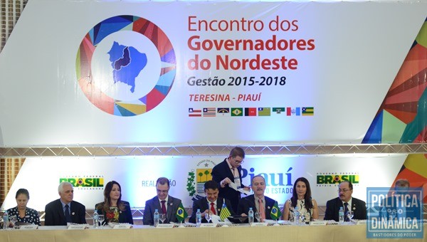 Alguns governadores presentes fizeram maiores cobranças ao Governo Federal. (Foto: Jailson Soares / Política Dinâmcia)