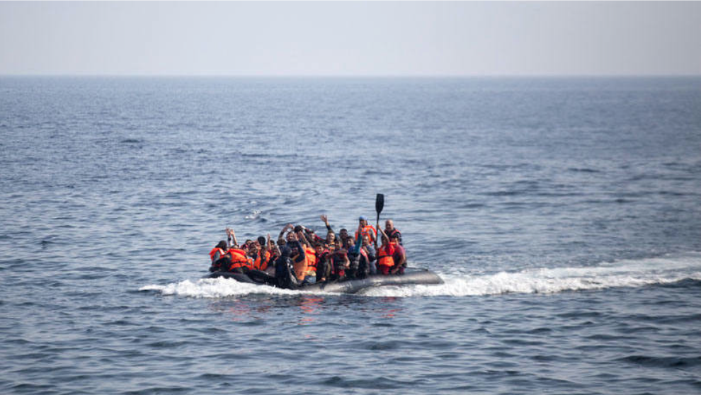 Refugiados sírios no Mar Mediterrâneo