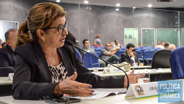 Vereadora denunciou atraso em obras do Orçamento Popular. (Foto: Jailson Soares / Política Dinâmica)
