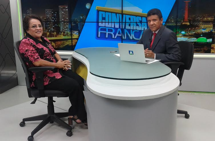 Socorro Waquim e Pedro Alcântara, no Conversa Franca - TV A10