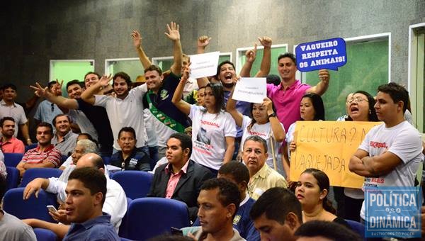 Manifestantes lotaram a Câmara durante a discussão (Foto: Jailson Soares/PoliticaDinamica.com)
