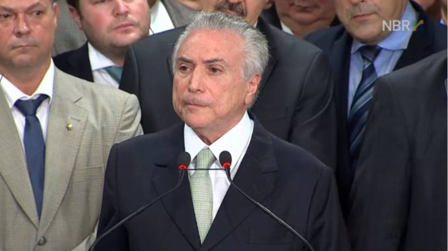 Michel Temer, presidente em exercício (reprodução/internet)