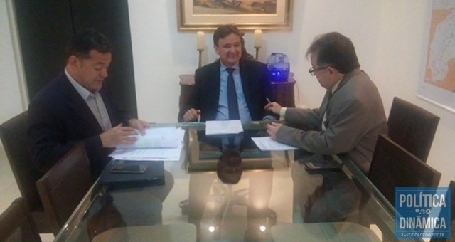 Na semana passada o governador já havia se reunido com o presidente da Eletrobras do Piauí, José Salan, para tratar da concessão. (Foto: Divulgação)