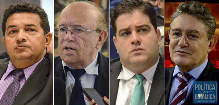 Valdemir Virgino, Edson Melo, Luís André e Rivardo Bandeira passam boa parte do tempo tendo que se explicar os eleitores de Teresina (fotos: Jailson Soares | PoliticaDinamica.com)