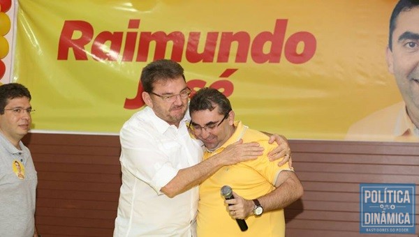 O secretário no governo de Wilson Martins, o veterinário Raimundo José busca o apoio do presidente estadual do PSB em Teresina (Foto:ArquivoPessoal) 