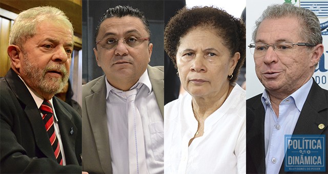 Lideranças petistas do Piauí saem em defesa do ex-presidente Lula após Moro aceitar denúncia (Foto:Montagem)