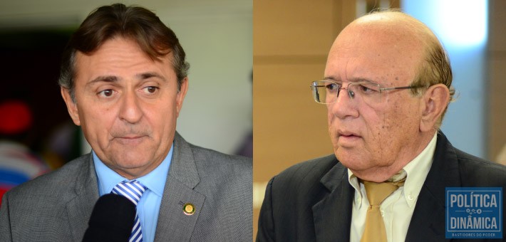 Os vereadores Luiz Lobão (PMDB) e Edson Melo (PSDB) já estão pedindo voto pra presidente da CMT (fotos: Jailson Soares | PoliticaDinamica.com)