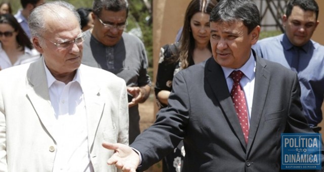 O ministro da Cultura, Roberto Freire, e o governador Wellington Dias (Foto: João Albert | CCOM)