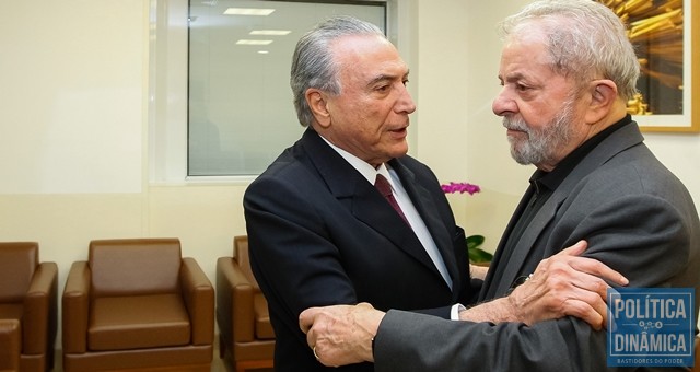 Lula e o presidente Michel Temer (Foto: Beto Barata/PR)