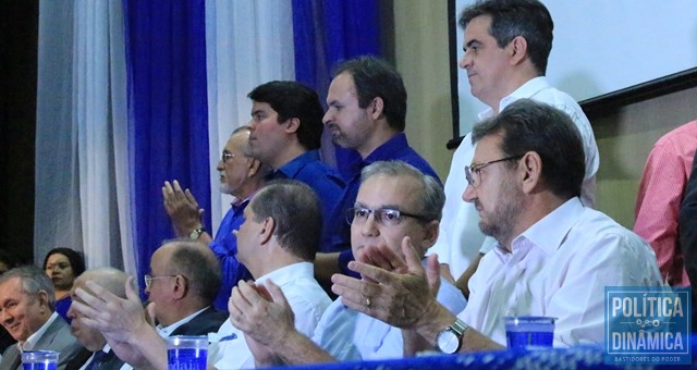 O ex-governador Wilson Martins também esteve presente no evento de filiação (Foto: Ananda Oliveira | PoliticaDinamica.com)
