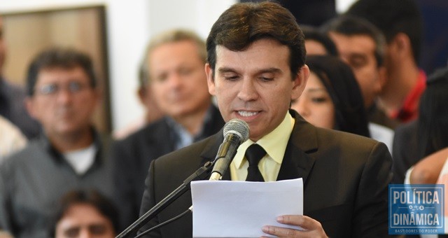Marllos discursou na cerimônia (Jailson Soares/PoliticaDinamica.com)