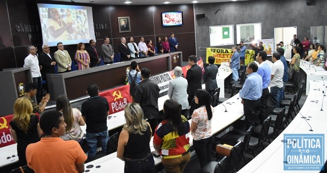 Sessão solene em homenagem ao PCdoB (Foto: Jailson Soares/PoliticaDinamica.com)