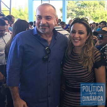 Deputado Henrique Rebelo e a primeira dama Rejane Dias. Foto: Enviada pela Ascom 
