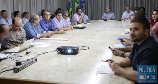 Firmino Filho se reúne com secretários municipais (Foto: Renato Bezerra/PMT)