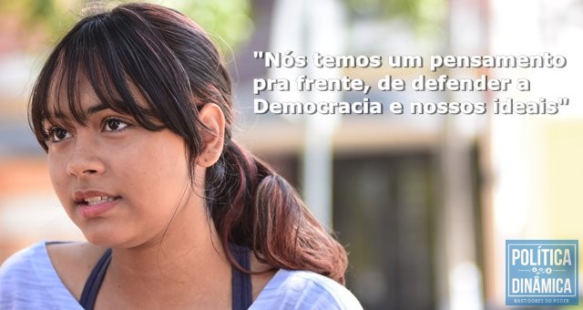 Maria Clara fala sobre atuação da UMES (Foto: Jailson Soares/PoliticaDinamica.com)