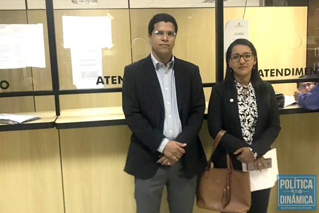 Advogados da Ascontepi, Thiago Cardoso e Yasmin Nery