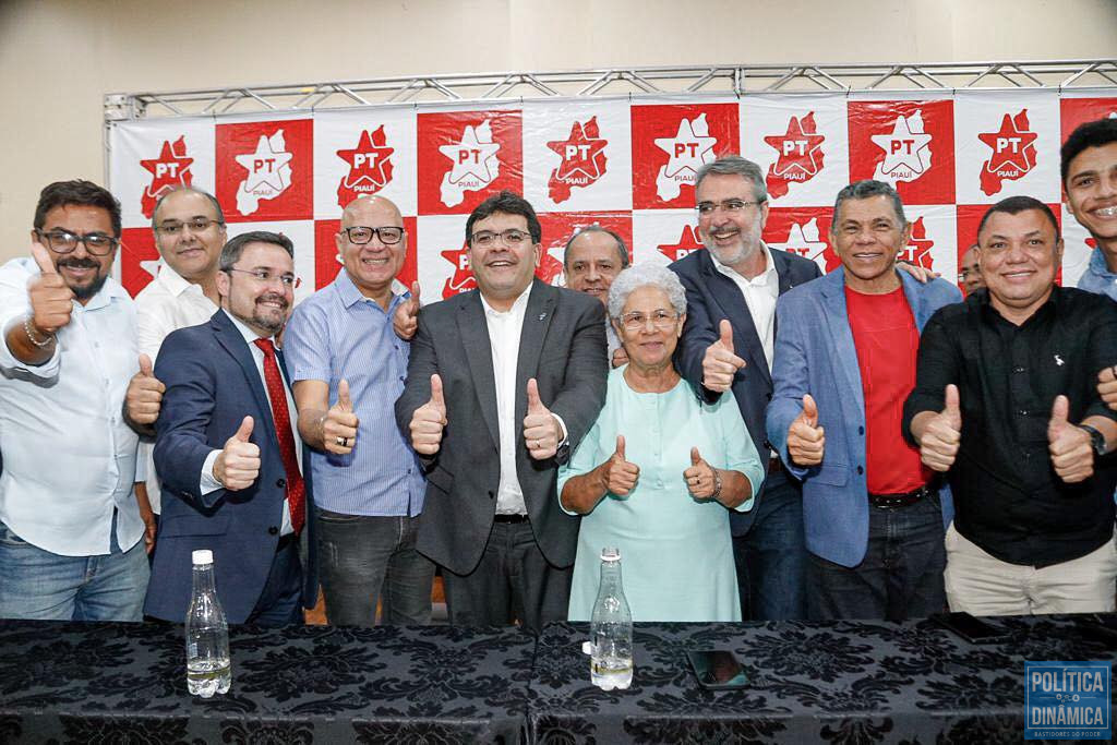 Reunião de deputados e prefeitos ligados ao PT. Franzé Silva e Fábio Novo estiveram por lá e sentaram lado a lado (foto: Reprodução | Instagram)