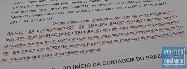 Trecho da denúncia aceita em junho pela Justiça (Foto: PoliticaDinamica.com)