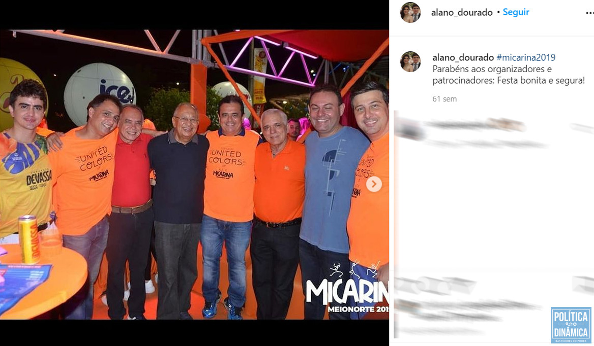 De fato, Alano parece ter ótima relação com Dr. Pessoa; nesta foto postada em seu perfil do Instagram ainda em 2019, todas as pessoas ou vão ocupar o primeiro escalão ou indicaram um nome de primeiro escalão, menos Alano; terá sido Celso Barros o motivo? 