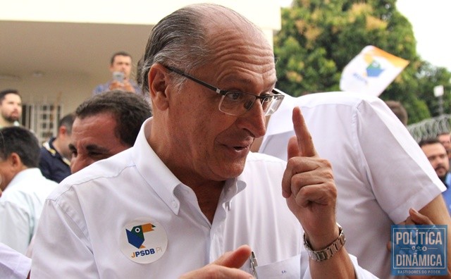 Alckmin em agenda em Teresina, no PI (Foto: Gustavo Almeida/PoliticaDinamica.com)